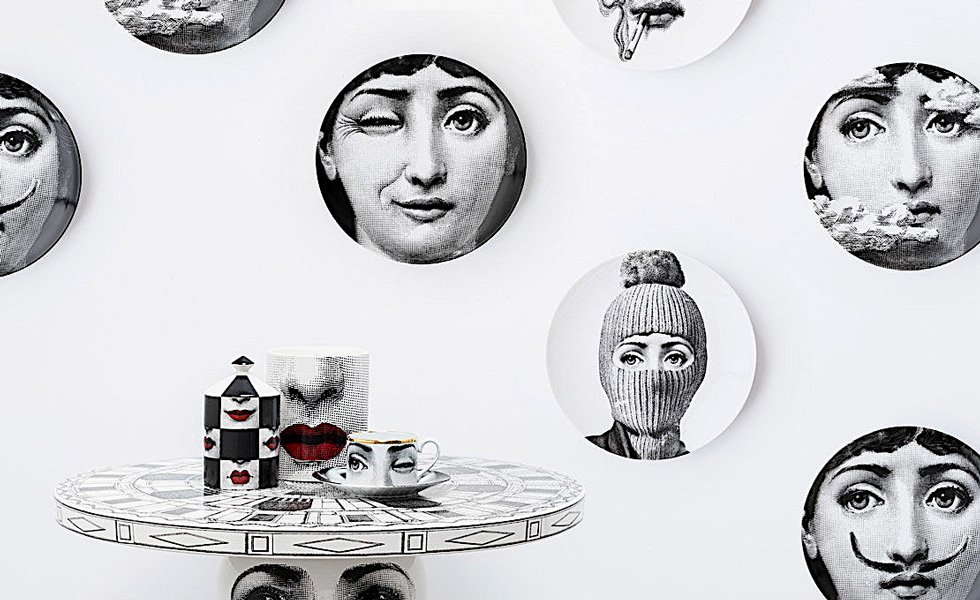 Objetos ilustrados de Piero Fornasetti