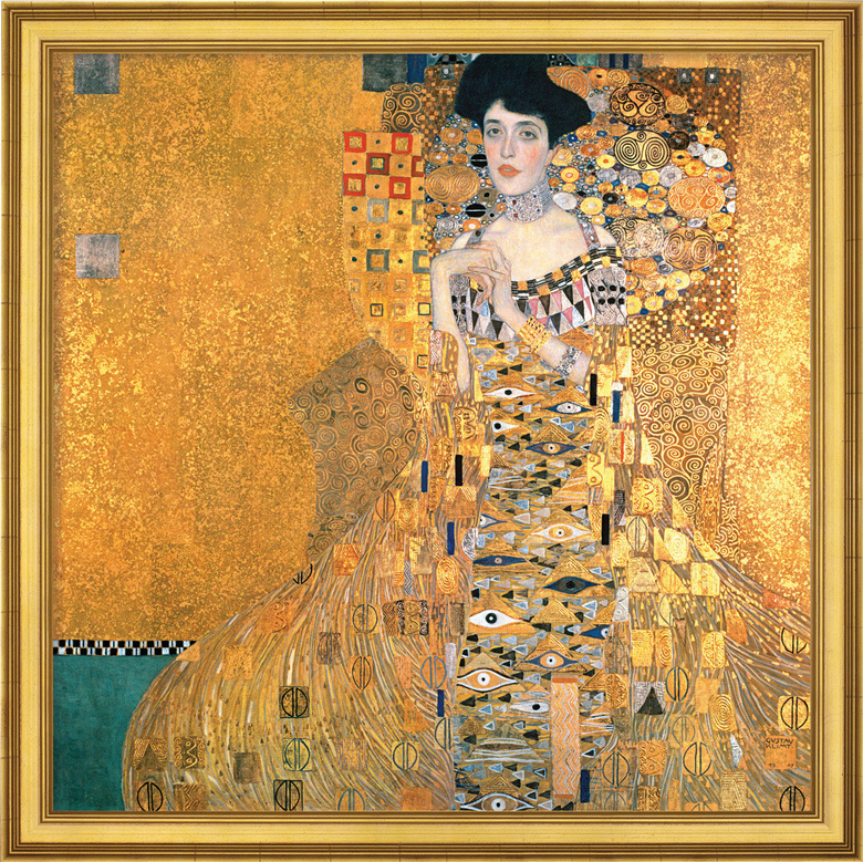 Modernist portrait of Adele Bloch Bauer (1907) by Gustav Klimt 