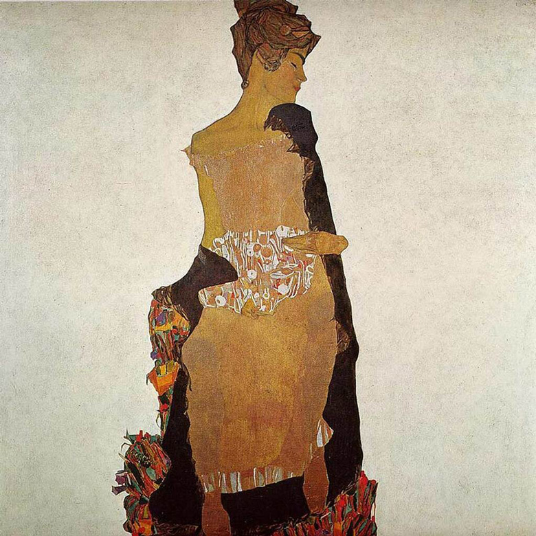 Modernist portrait of Gerti Schiele by Egon Schiele