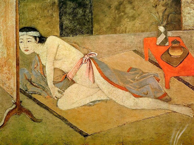 5 balthus japanese girl by red table 1967