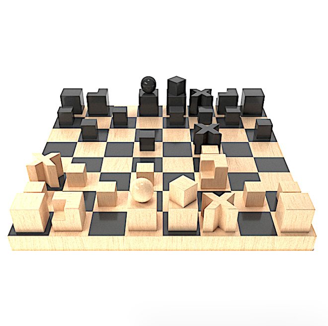 Bauhaus chess by Josef Hartwig
