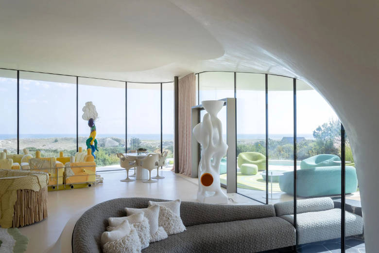 art and modern furniture of blue dream house