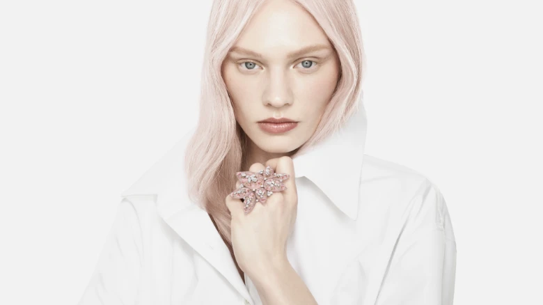 boucheron ring quartz rose