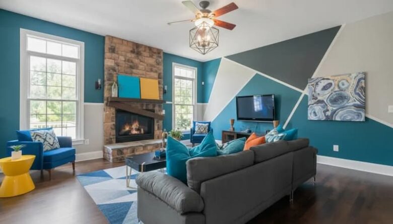 color blocking in interiors design