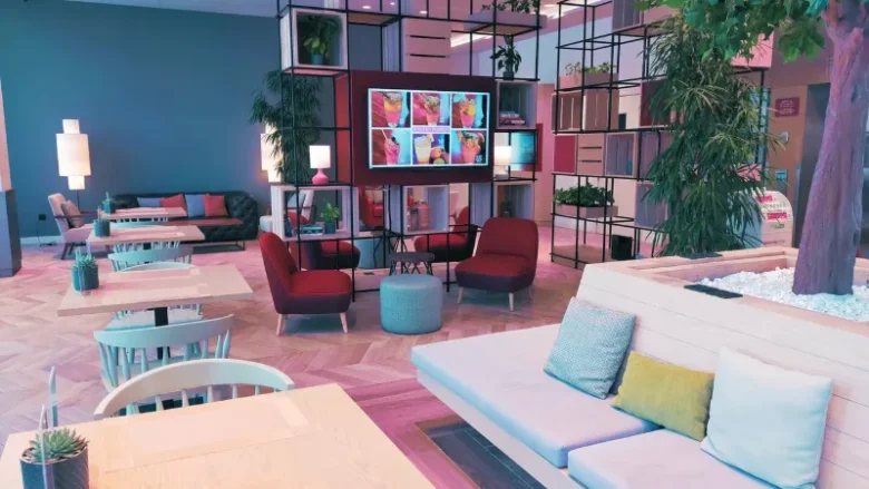 colour drenched interiors