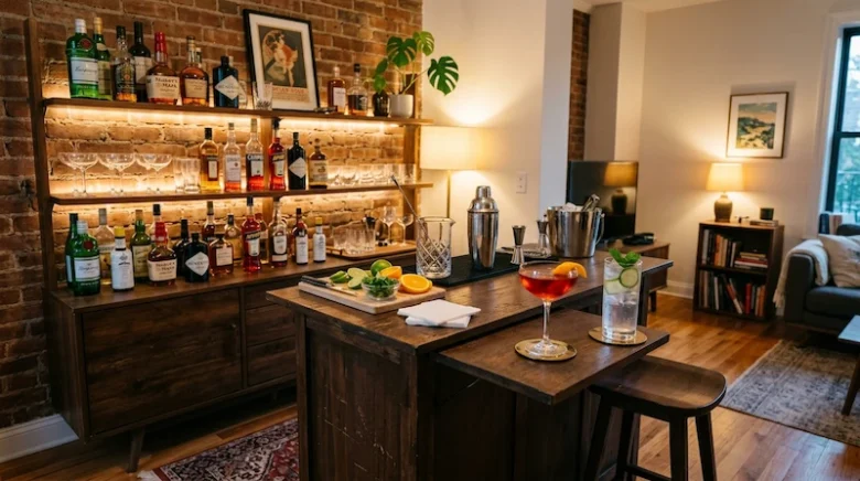 designing cocktail areas at home