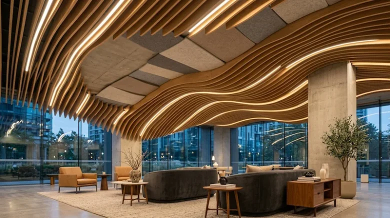 diseño de techos interiores de madera