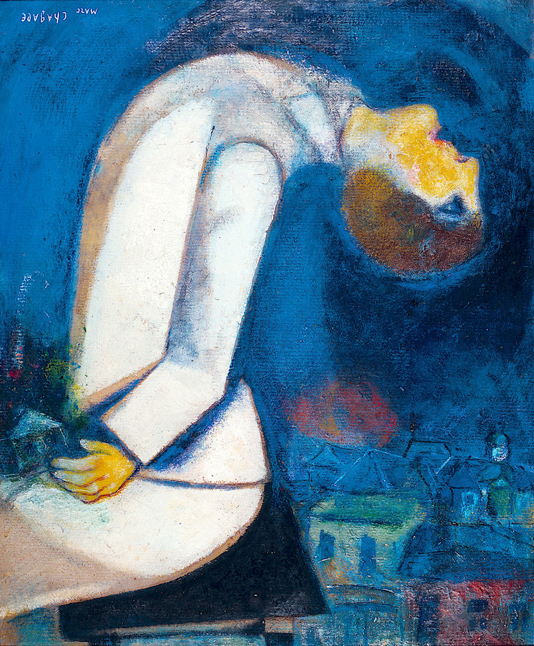 marc chagall hombre azul