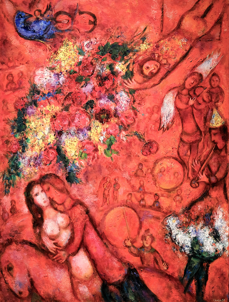 marc chagall the red circus 1956