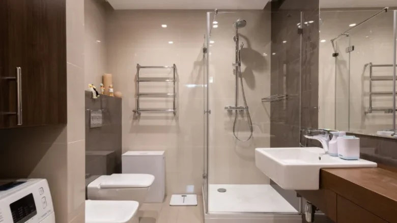 minimalist wet room design