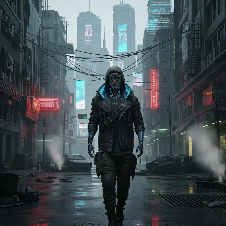 moda cyberpunk rebelión tecnológica.