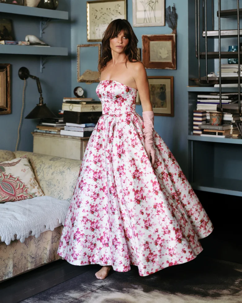 rvng bloom ss 2026 paris helena christensen look 2