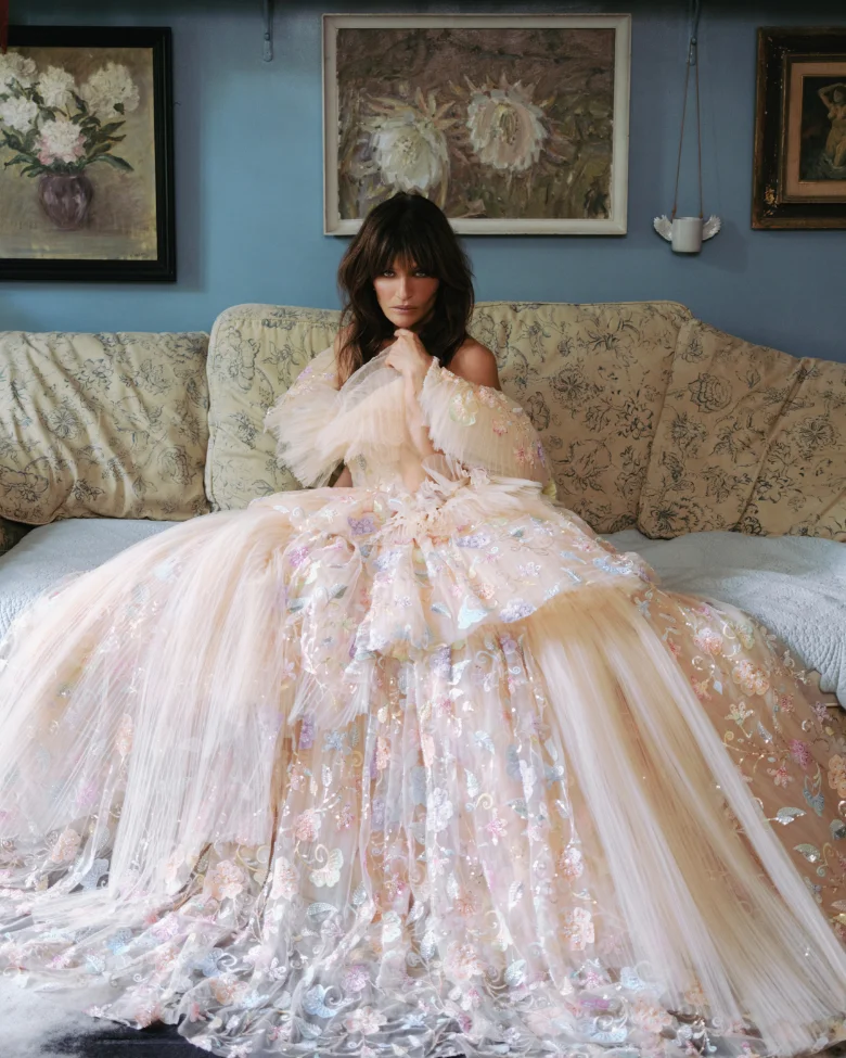 rvng bloom ss 2026 paris helena christensen look 3