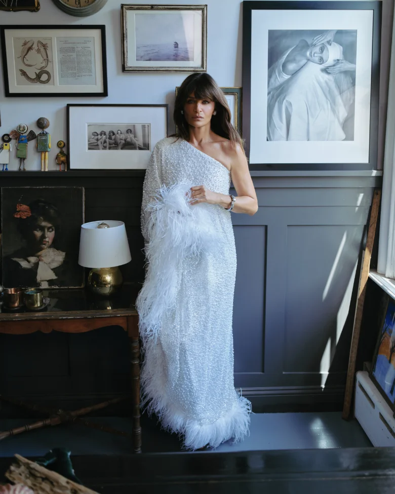 rvng bloom ss 2026 paris helena christensen look 6