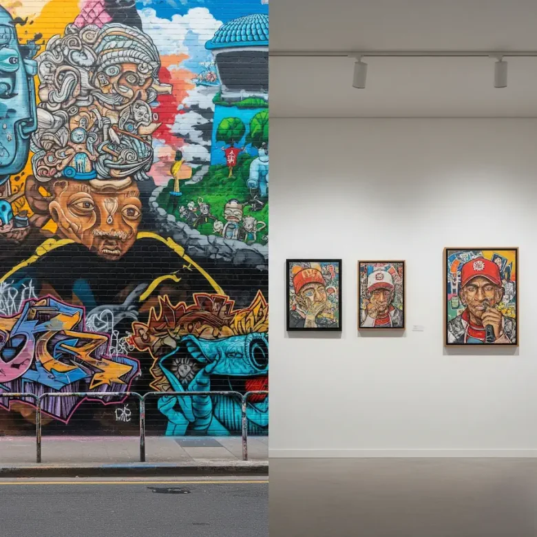 street art to galleries